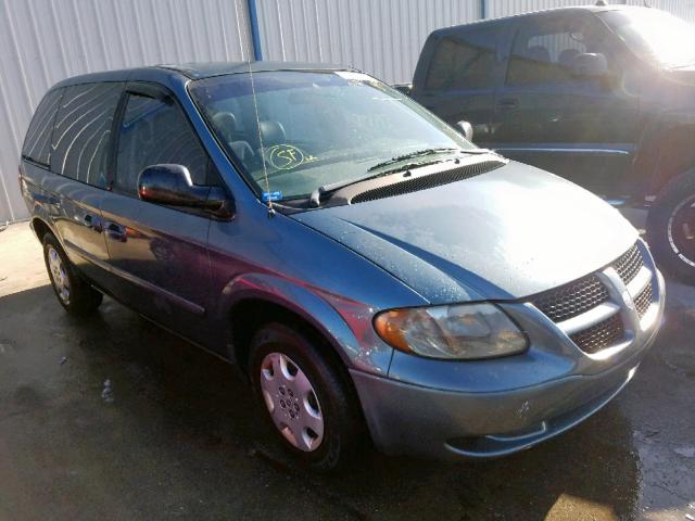 1D4GP25B35B419216 - 2005 DODGE CARAVAN SE BLUE photo 1