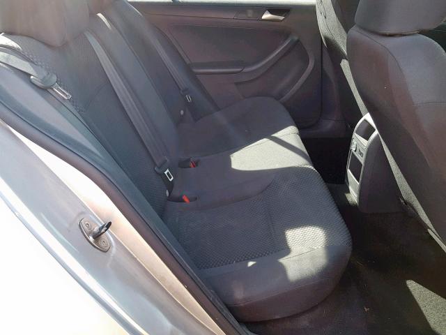 3VW2K7AJ5EM242223 - 2014 VOLKSWAGEN JETTA BASE 银色 照片 6