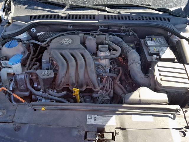 3VW2K7AJ5EM242223 - 2014 VOLKSWAGEN JETTA BASE 银色 照片 7