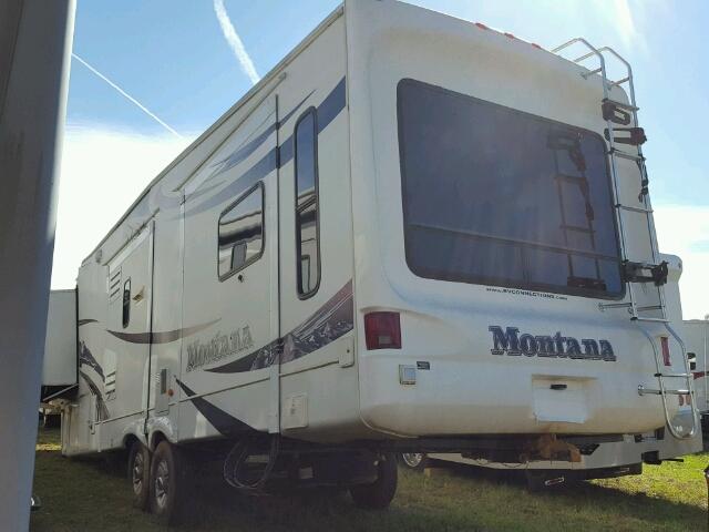 4YDF3402184700640 - 2008 KEYSTONE MONTANA WHITE photo 3