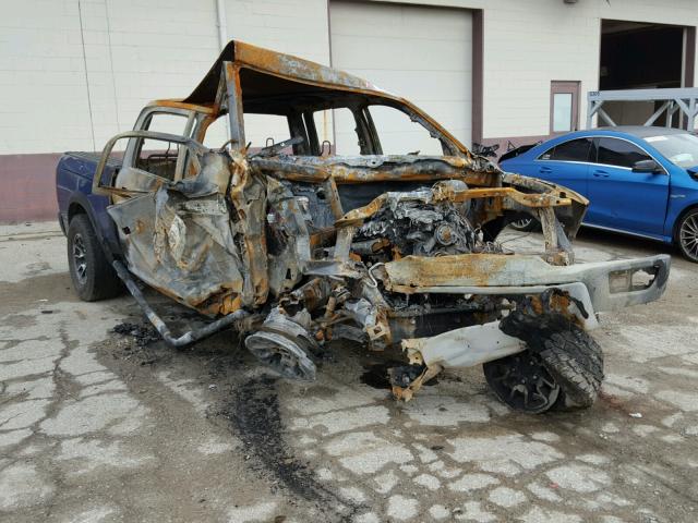 1C6RR7YT9JS189605 - 2018 RAM 1500 REBEL ლურჯი ფოტო 1