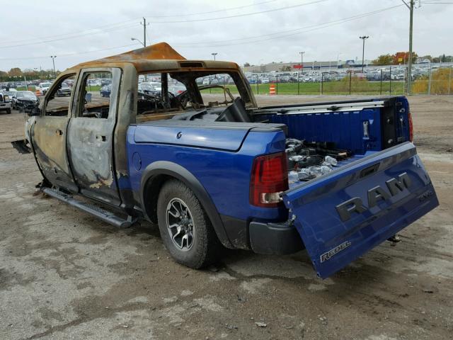 1C6RR7YT9JS189605 - 2018 RAM 1500 REBEL ლურჯი ფოტო 3