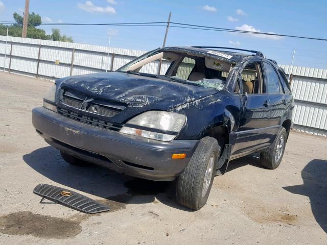 JT6GF10U0Y0067822 - 2000 LEXUS RX 300 BLACK photo 2