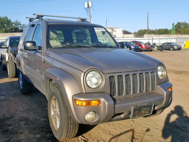 1J8GL58KX2W188687 - 2002 JEEP LIBERTY LI TAN photo 1