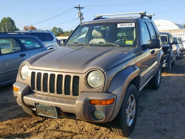 1J8GL58KX2W188687 - 2002 JEEP LIBERTY LI TAN photo 2