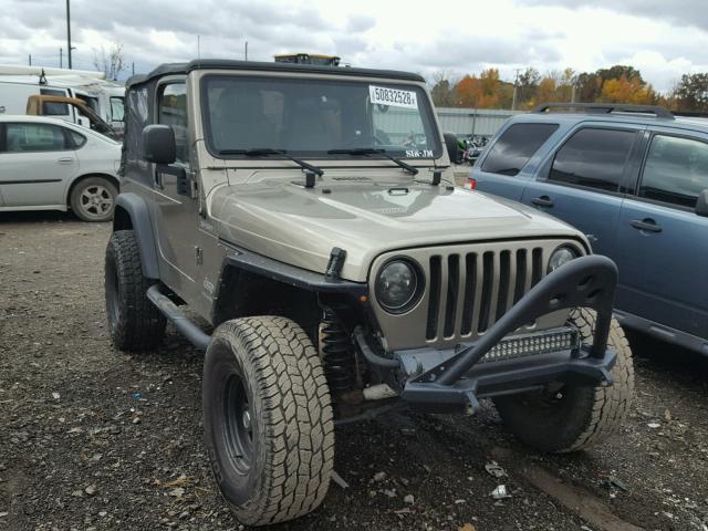 1J4FA49S74P737691 - 2004 JEEP WRANGLER / BROWN photo 1