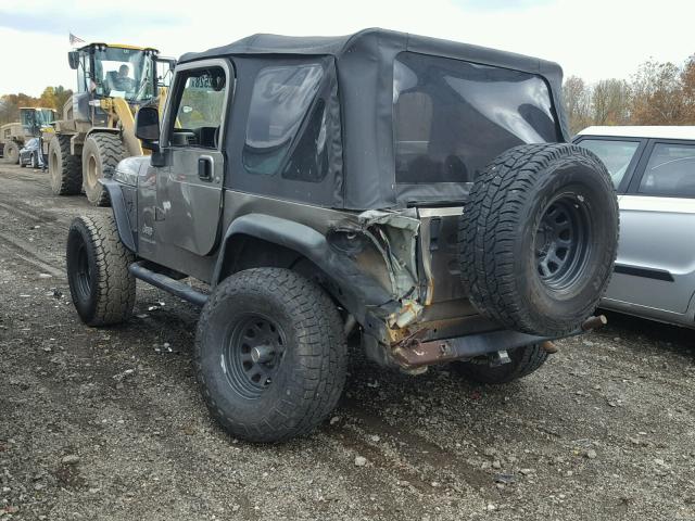 1J4FA49S74P737691 - 2004 JEEP WRANGLER / BROWN photo 3