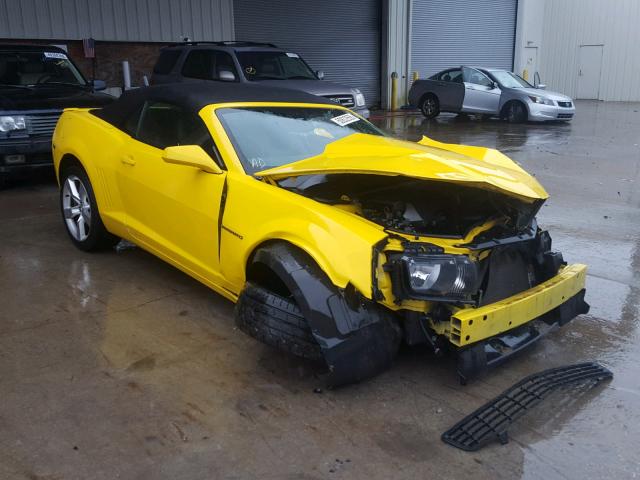 2G1FK3DJ5B9187570 - 2011 CHEVROLET CAMARO 2SS YELLOW photo 1