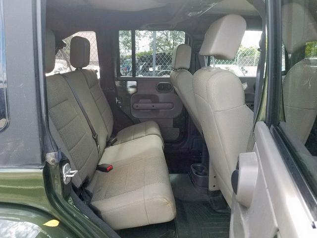 1J4GA59107L178711 - 2007 JEEP WRANGLER S მწვანე ფოტო 6