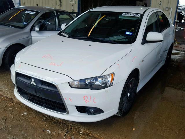 JA32U8FW8DU000283 - 2013 MITSUBISHI LANCER GT WHITE photo 2