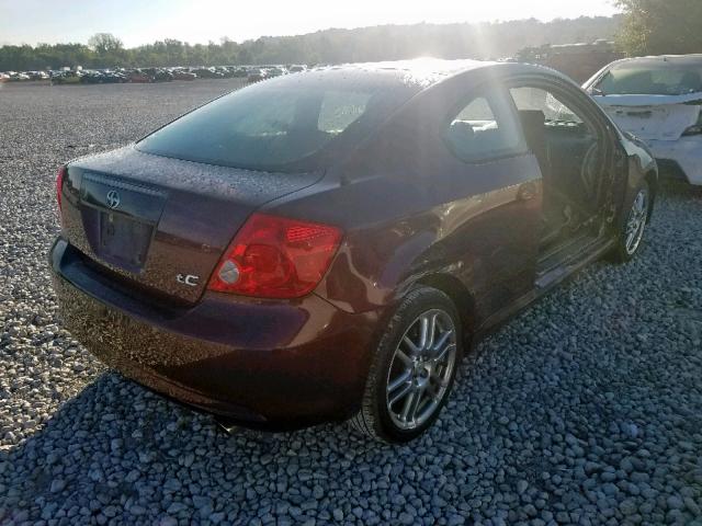 JTKDE177470190755 - 2007 TOYOTA SCION TC წითელი ფოტო 4