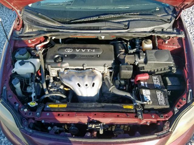 JTKDE177470190755 - 2007 TOYOTA SCION TC წითელი ფოტო 7
