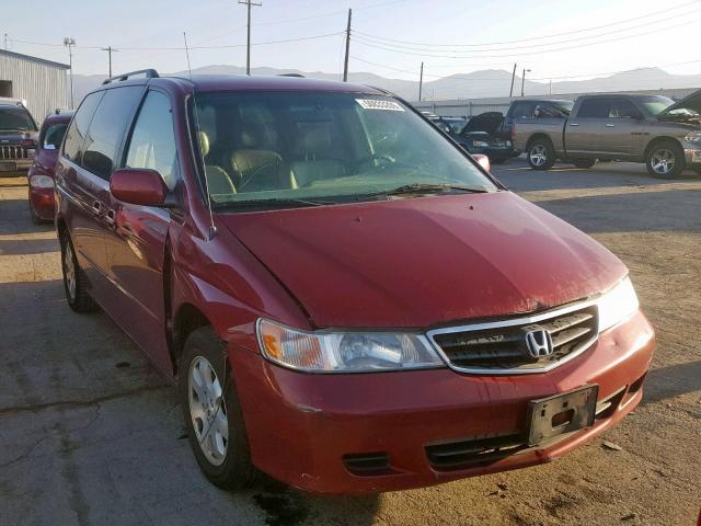 5FNRL18904B088627 - 2004 HONDA ODYSSEY EX RED photo 1