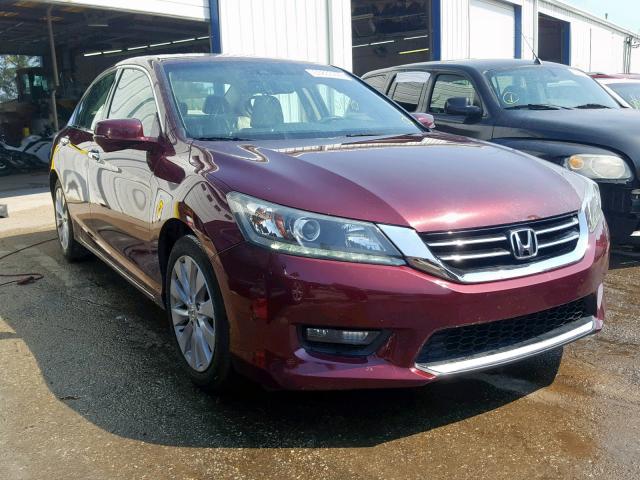 1HGCR3F83EA040416 - 2014 HONDA ACCORD EXL BURGUNDY photo 1