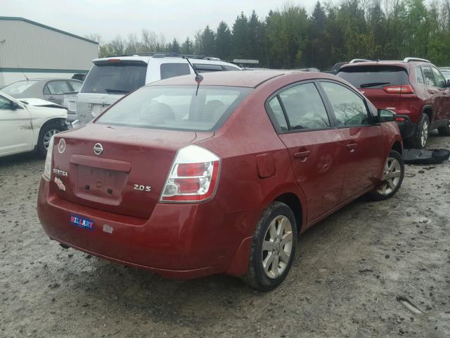 3N1AB61E07L604739 - 2007 NISSAN SENTRA 2.0 RED photo 4