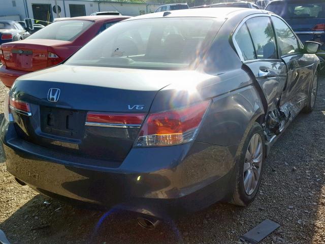 1HGCP3F85CA031803 - 2012 HONDA ACCORD EXL GRAY photo 4