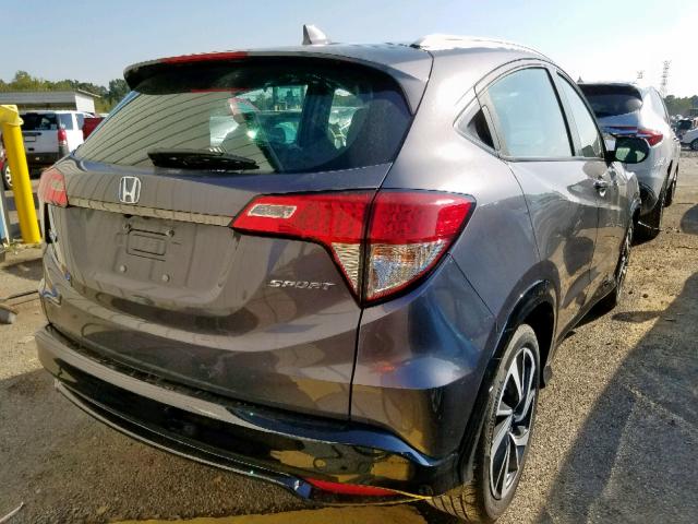 3CZRU5H10KG700325 - 2019 HONDA HR-V SPORT GRAY photo 4