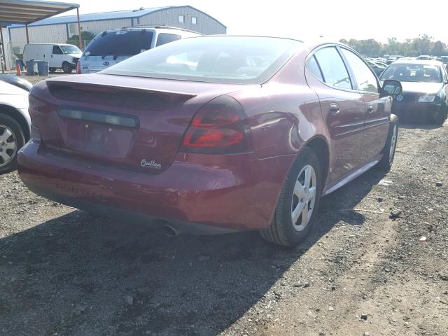 2G2WP522951242819 - 2005 PONTIAC GRAND PRIX RED photo 4