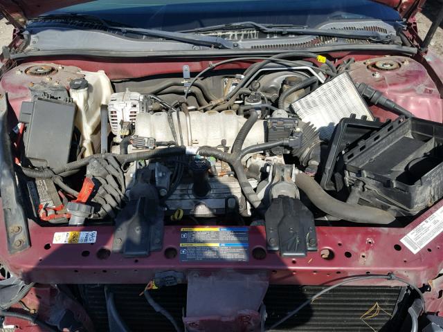 2G2WP522951242819 - 2005 PONTIAC GRAND PRIX RED photo 7