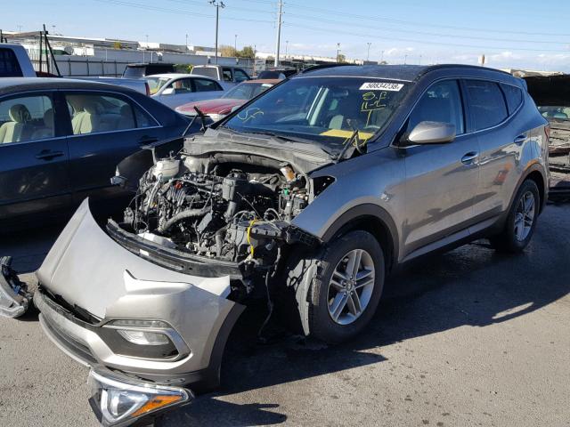 5XYZUDLB3HG390629 - 2017 HYUNDAI SANTA FE S GRAY photo 2