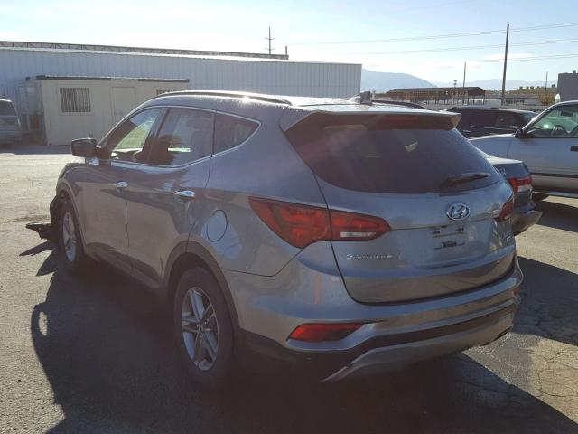 5XYZUDLB3HG390629 - 2017 HYUNDAI SANTA FE S GRAY photo 3