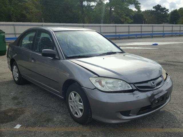 2HGES16335H627609 - 2005 HONDA CIVIC DX V GRAY photo 1