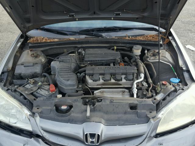 2HGES16335H627609 - 2005 HONDA CIVIC DX V GRAY photo 7