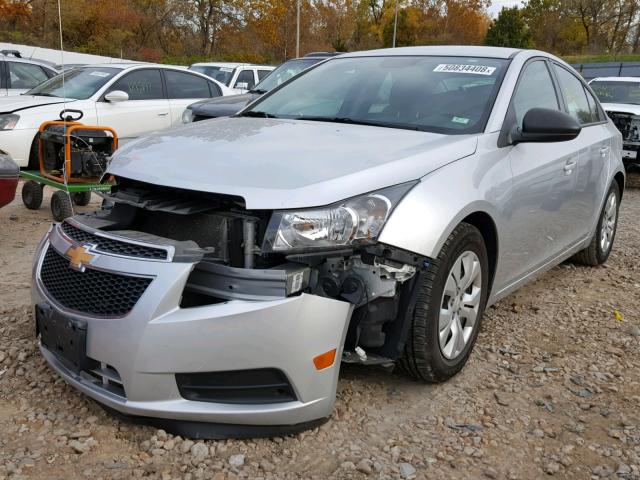 1G1PA5SH7E7485322 - 2014 CHEVROLET CRUZE LS SILVER photo 2