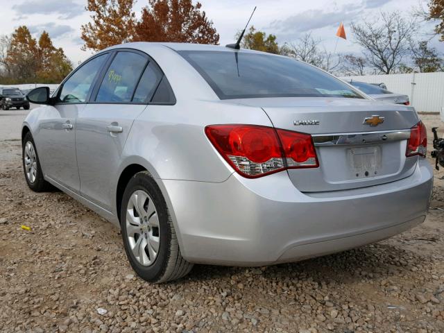 1G1PA5SH7E7485322 - 2014 CHEVROLET CRUZE LS SILVER photo 3