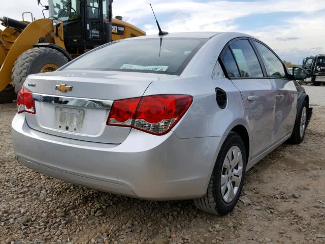 1G1PA5SH7E7485322 - 2014 CHEVROLET CRUZE LS SILVER photo 4