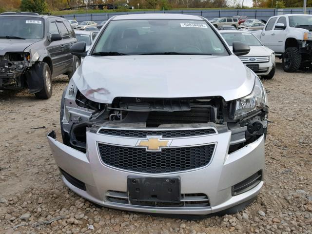 1G1PA5SH7E7485322 - 2014 CHEVROLET CRUZE LS SILVER photo 9