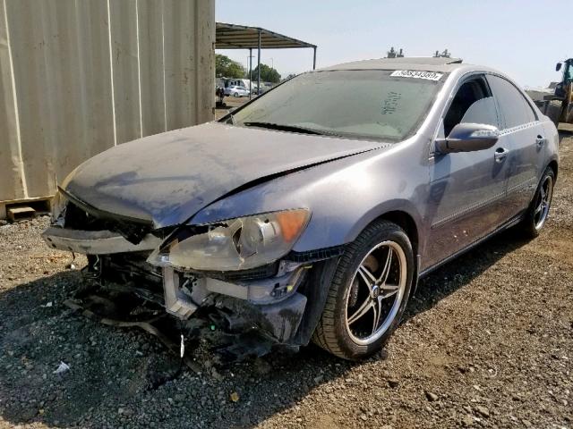 JH4KB16566C004880 - 2006 ACURA RL GRAY photo 2