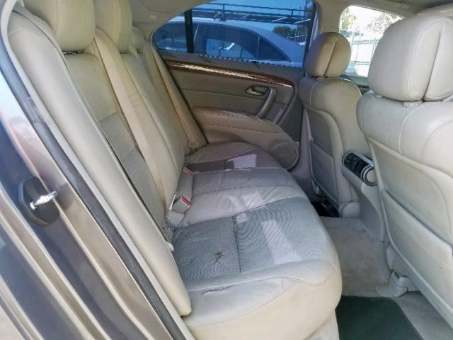 JH4KB16566C004880 - 2006 ACURA RL GRAY photo 6