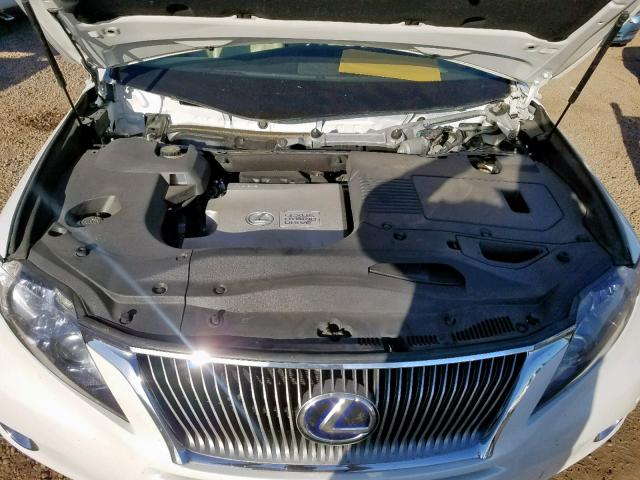 JTJZB1BA9A2002765 - 2010 LEXUS RX 450 CREAM photo 7