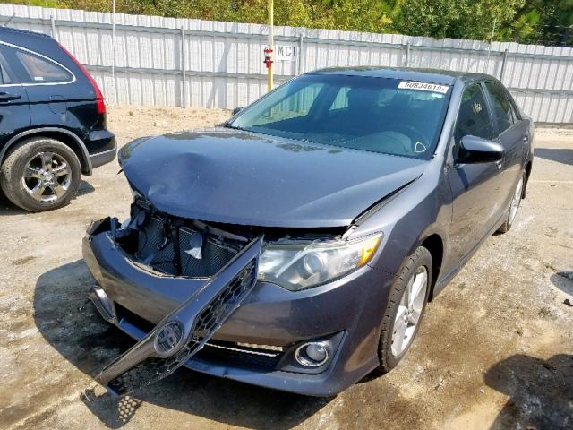 4T1BF1FK1DU264893 - 2013 TOYOTA CAMRY L GRAY photo 2