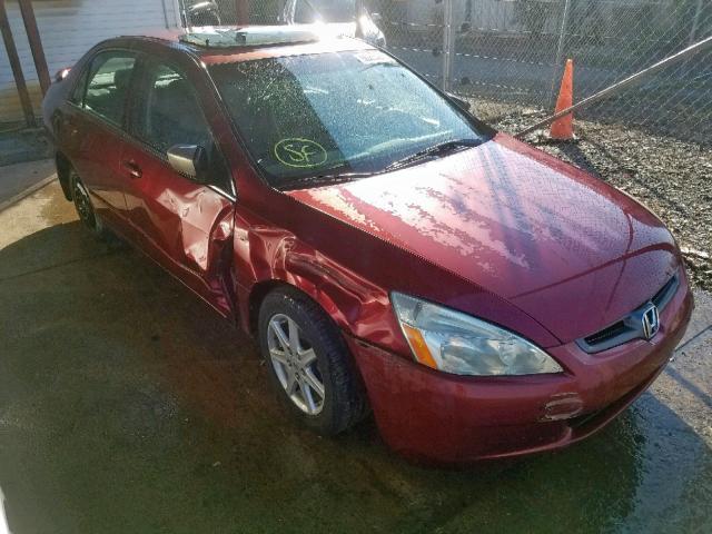 1HGCM66583A033867 - 2003 HONDA ACCORD RED photo 1