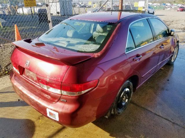 1HGCM66583A033867 - 2003 HONDA ACCORD RED photo 4