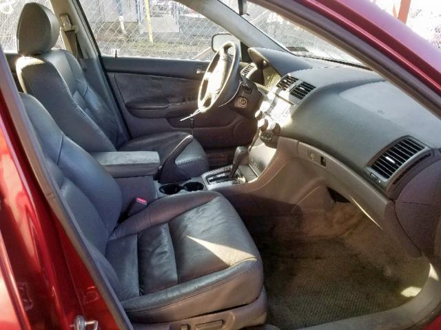 1HGCM66583A033867 - 2003 HONDA ACCORD RED photo 5