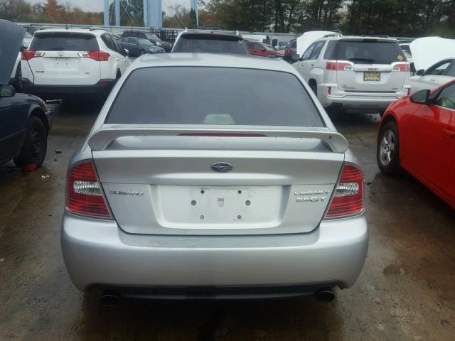 4S3BL676576209447 - 2007 SUBARU LEGACY GT SILVER photo 9