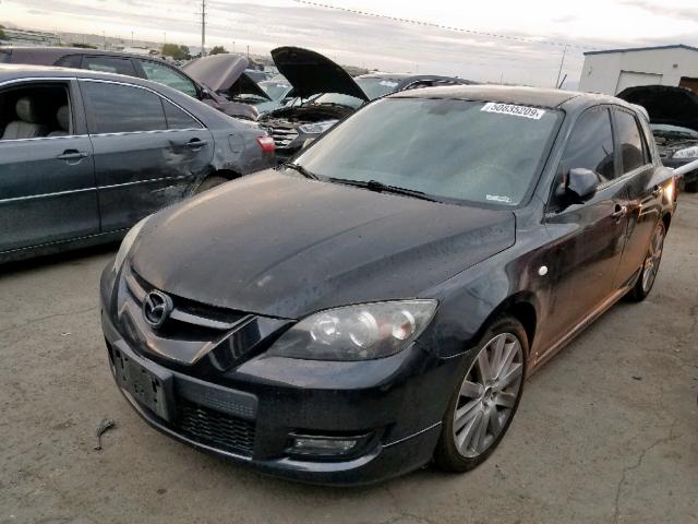 JM1BK34M781106033 - 2008 MAZDA SPEED 3 BLACK photo 2