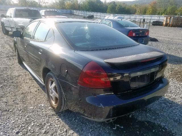 2G2WP522X41284270 - 2004 PONTIAC GRAND PRIX BLACK photo 3