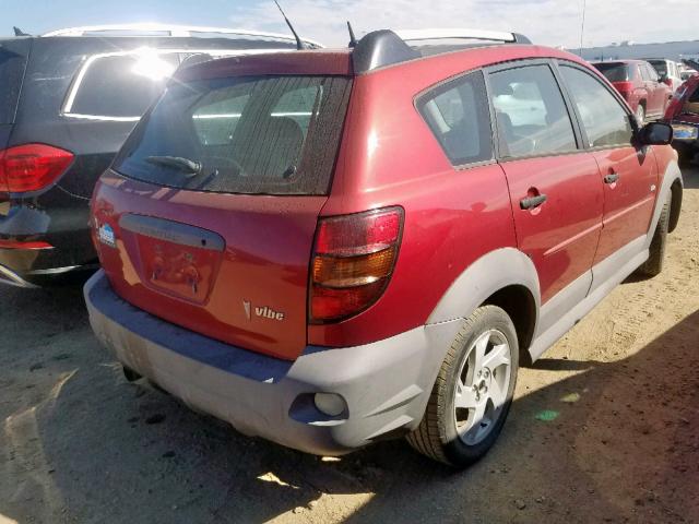 5Y2SL658X6Z450373 - 2006 PONTIAC VIBE RED photo 4