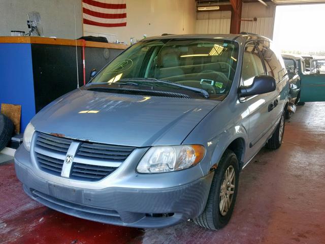 1D4GP25R55B378553 - 2005 DODGE CARAVAN SE BLUE photo 2