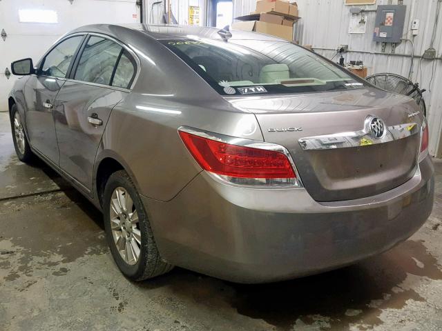 1G4GB5GG5AF150964 - 2010 BUICK LACROSSE C TAN photo 3