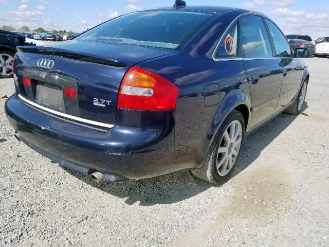 WAUCD64B64N084587 - 2004 AUDI A6 S-LINE BLUE photo 4