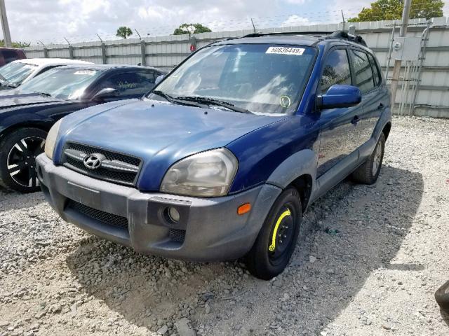 KM8JN12DX8U863139 - 2008 HYUNDAI TUCSON SE BLUE photo 2