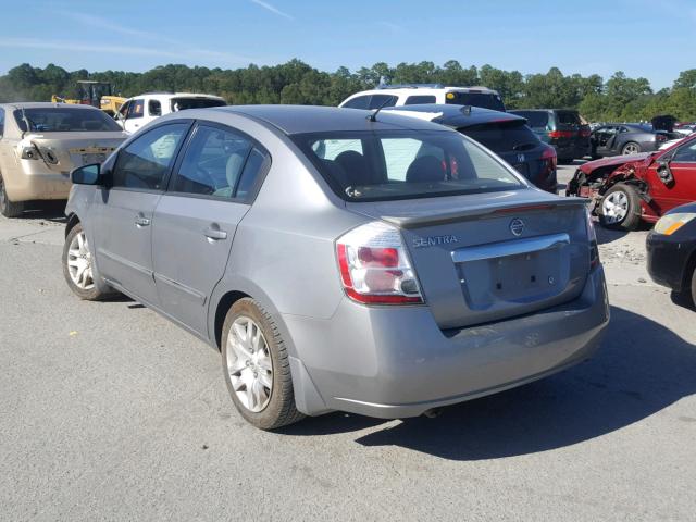 3N1AB6AP1CL753141 - 2012 NISSAN SENTRA 2.0 GRAY photo 3