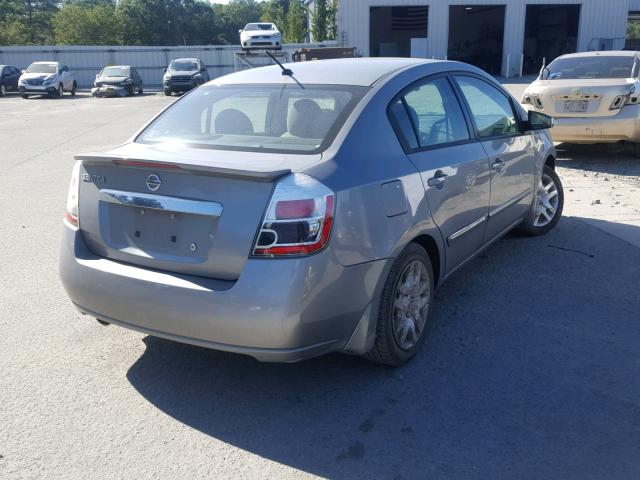 3N1AB6AP1CL753141 - 2012 NISSAN SENTRA 2.0 GRAY photo 4