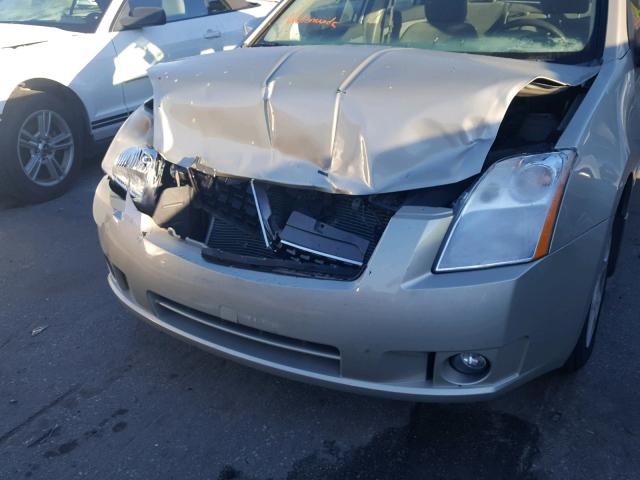 3N1AB61E58L689482 - 2008 NISSAN SENTRA 2.0 BEIGE photo 9