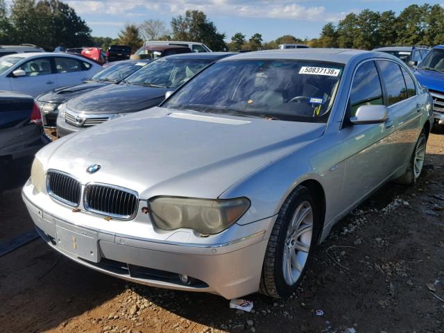 WBAGN63575DS57261 - 2005 BMW 745 LI GRAY photo 2